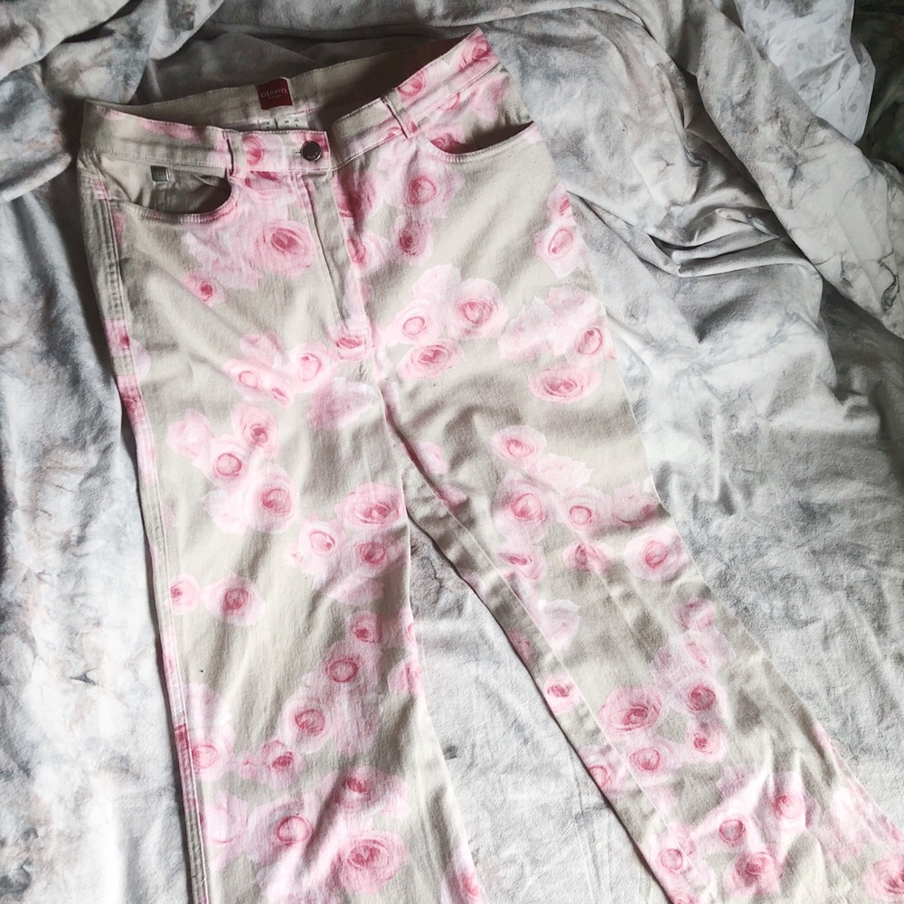 Olsen, Pink Rose, Khaki Pants, Trousers